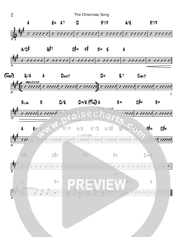 The Christmas Song Rhythm Chart (North Point Worship)