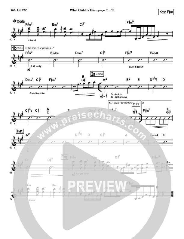 What Child Is This Acoustic Guitar (North Point Worship)