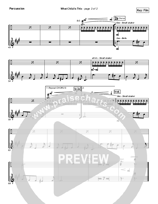 What Child Is This Percussion (North Point Worship)