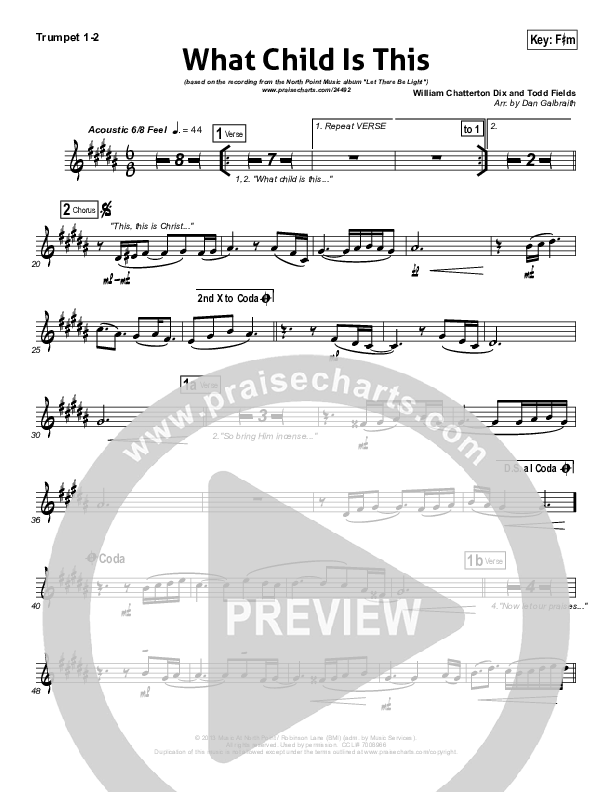 What Child Is This Brass Pack (North Point Worship)