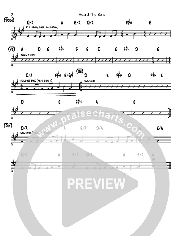 I Heard The Bells Rhythm Chart (North Point Worship)