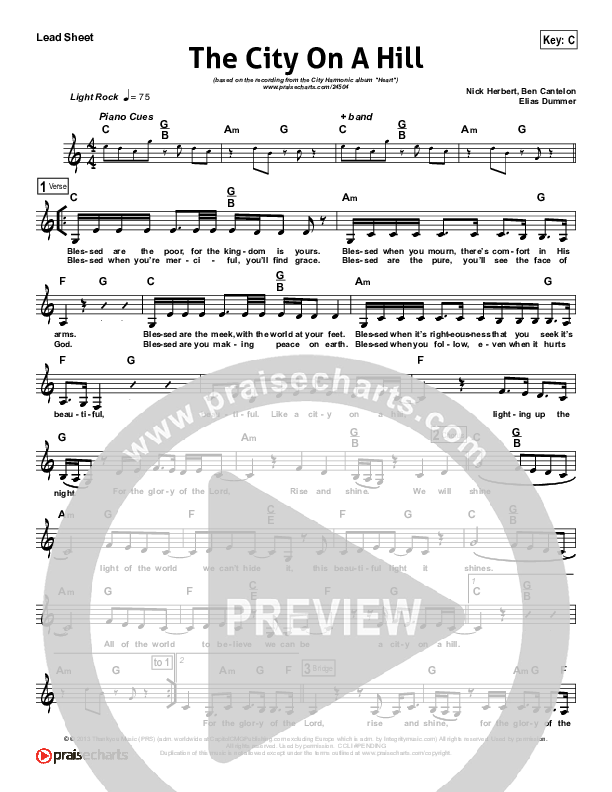 The City On A HIll Lead (SAT) (The City Harmonic)