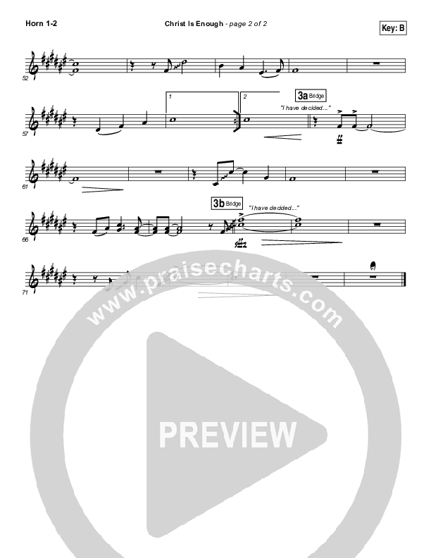 Christ Is Enough Brass Pack (Hillsong Worship)