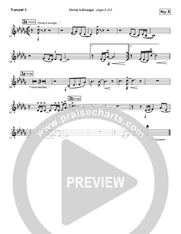 Christ Is Enough Trumpet 3 (Hillsong Worship)