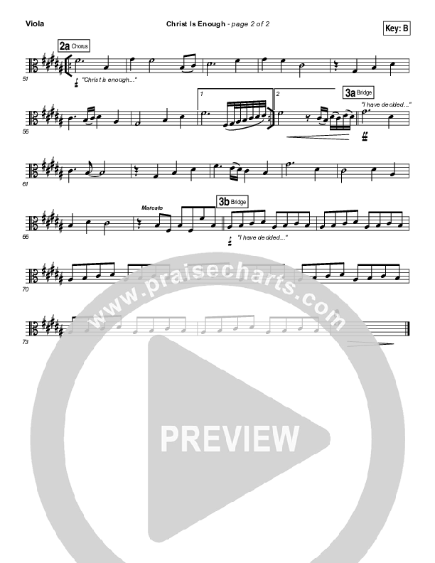 Christ Is Enough Viola (Hillsong Worship)