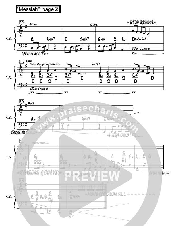 Messiah Rhythm Chart (Lucia Parker)