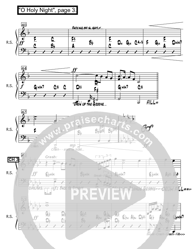 O Holy Night Rhythm Chart (Lucia Parker)