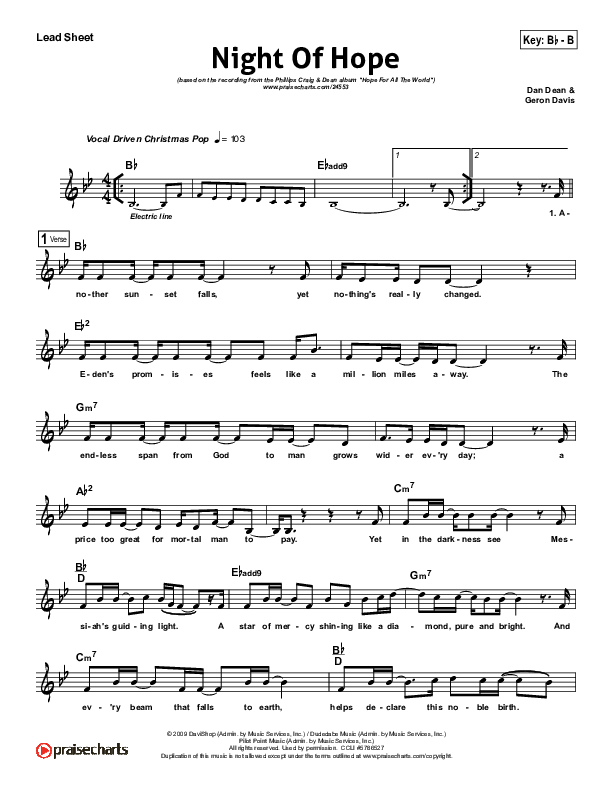 Night Of Hope Lead (SAT) (Phillips Craig & Dean)