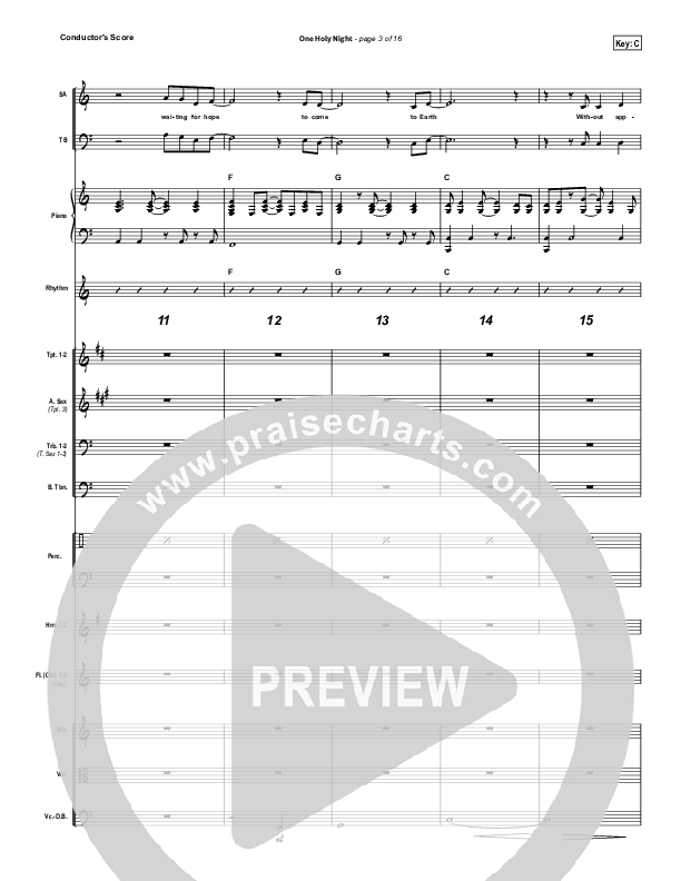 One Holy Night Conductor's Score (Ascension Worship)