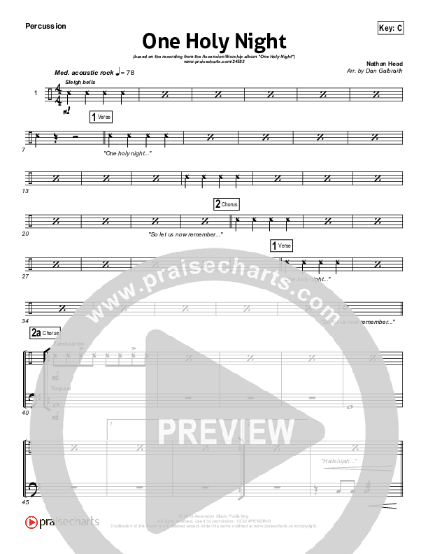 One Holy Night Percussion (Ascension Worship)