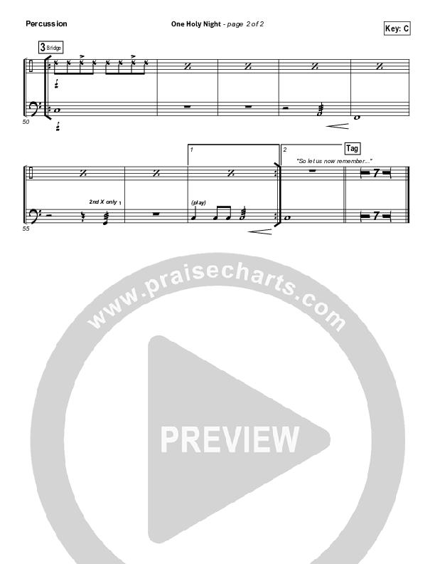 One Holy Night Percussion (Ascension Worship)