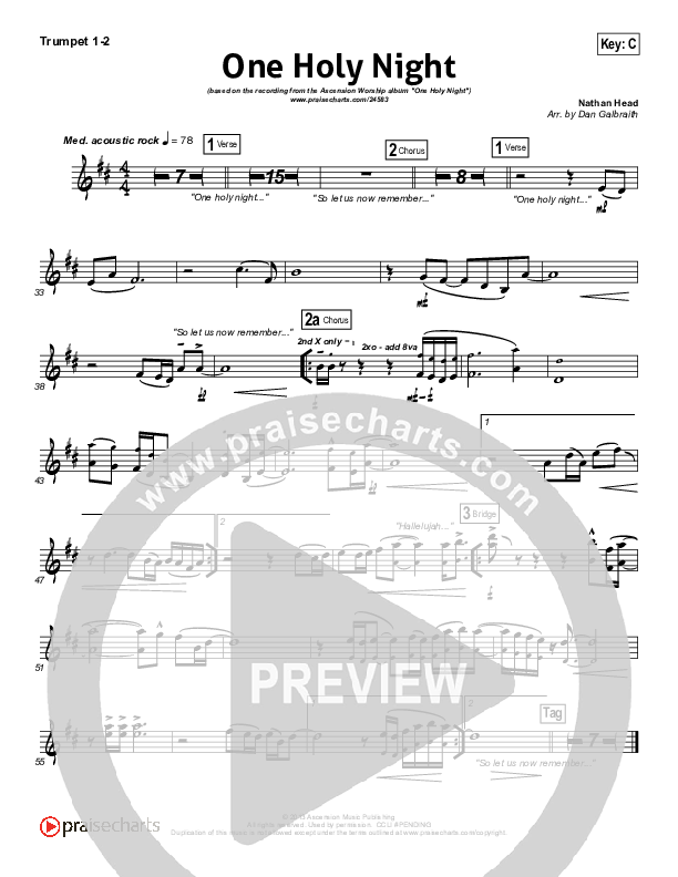 One Holy Night Brass Pack (Ascension Worship)