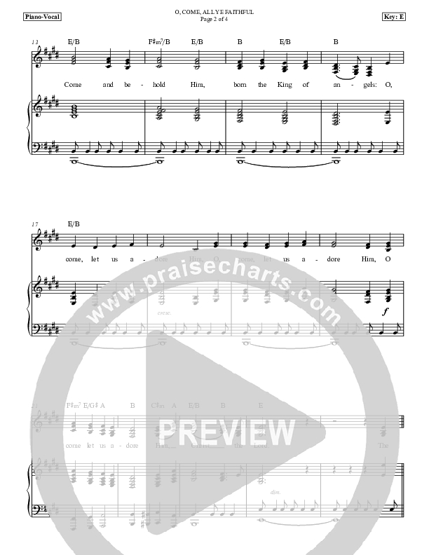O Come All Ye Faithful Piano/Vocal (SAT) (Dan Graeber)
