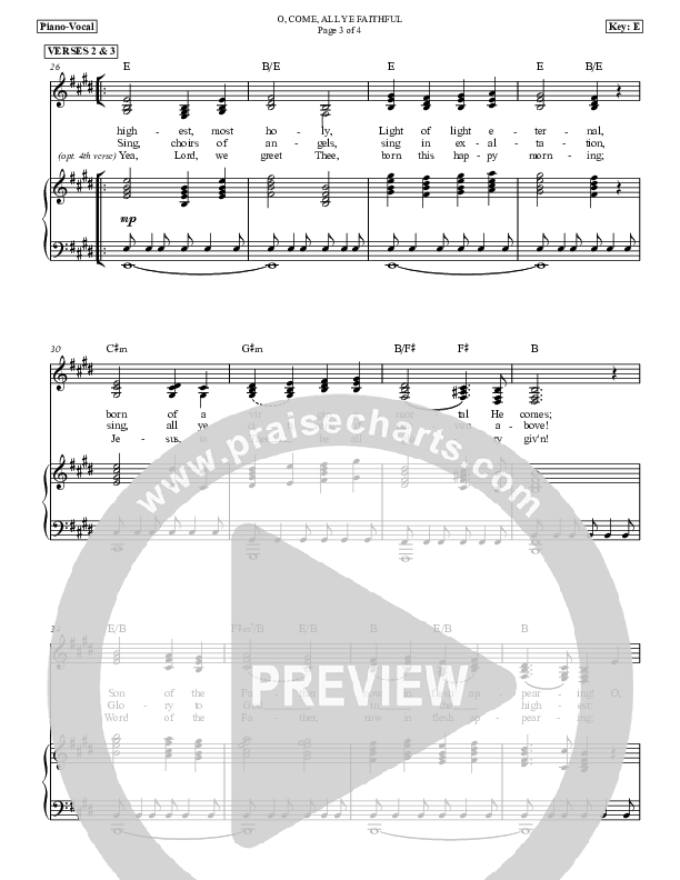 O Come All Ye Faithful Piano/Vocal (SAT) (Dan Graeber)