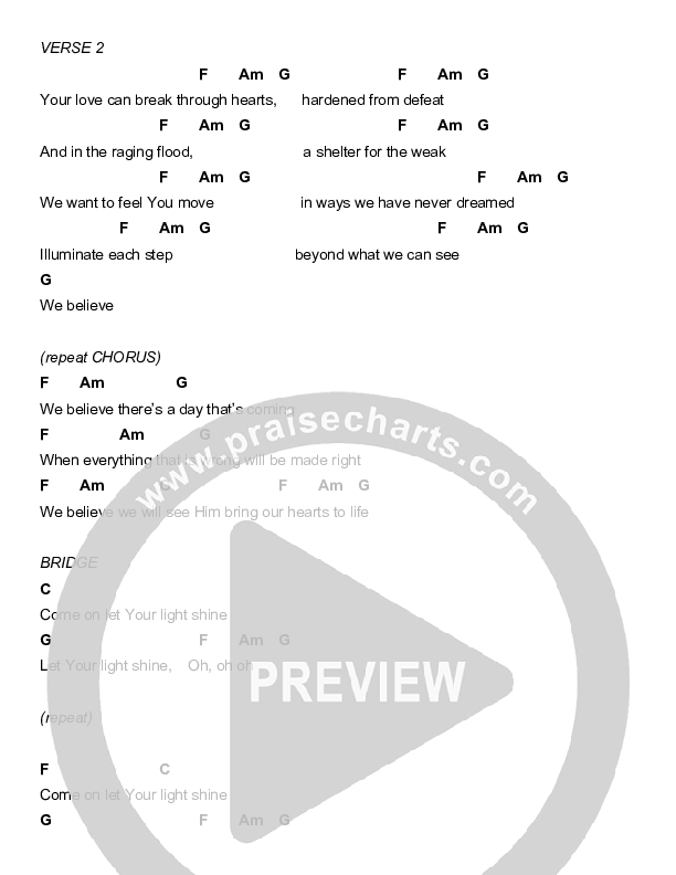 We Believe Chords & Lyrics (Casey Darnell / North Point Worship)