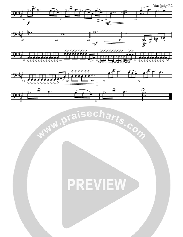 You Reign (Instrumental) Cello (David Glenn)