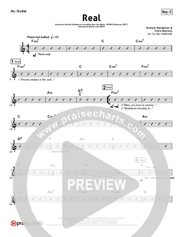Real Rhythm Chart (Nichole Nordeman)