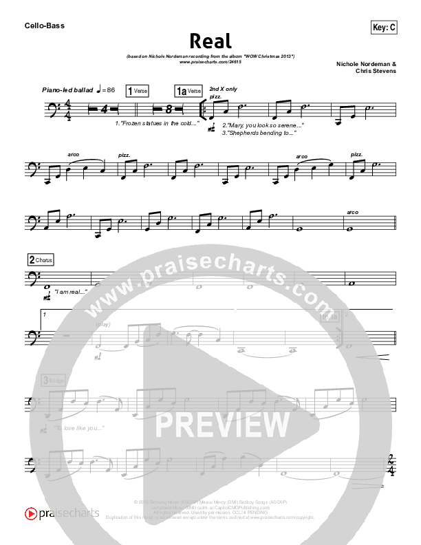 Real Cello/Bass (Nichole Nordeman)