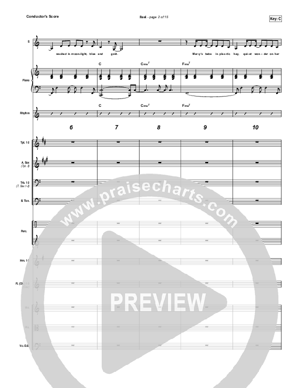 Real Conductor's Score (Nichole Nordeman)