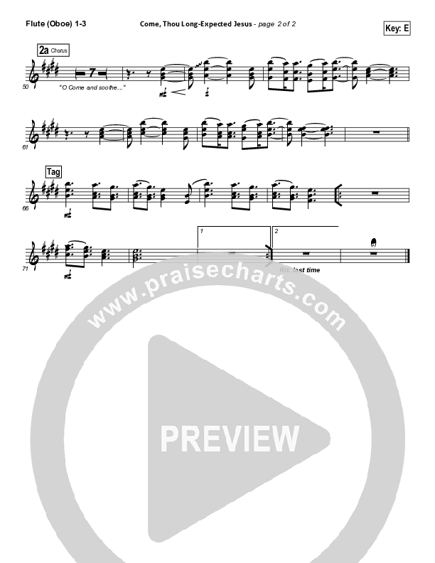 Come Thou Long-Expected Jesus (Soothe Our Weary Souls) Wind Pack (Toby Baxley)