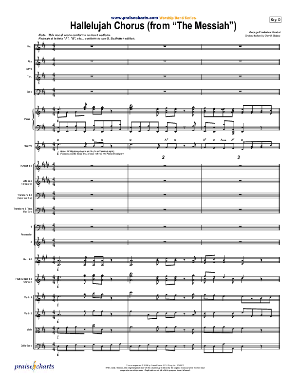 Hallelujah Chorus Conductor's Score ( / Traditional Carol / PraiseCharts)
