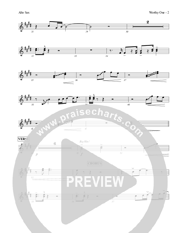 Worthy One Alto Sax (Red Tie Music)