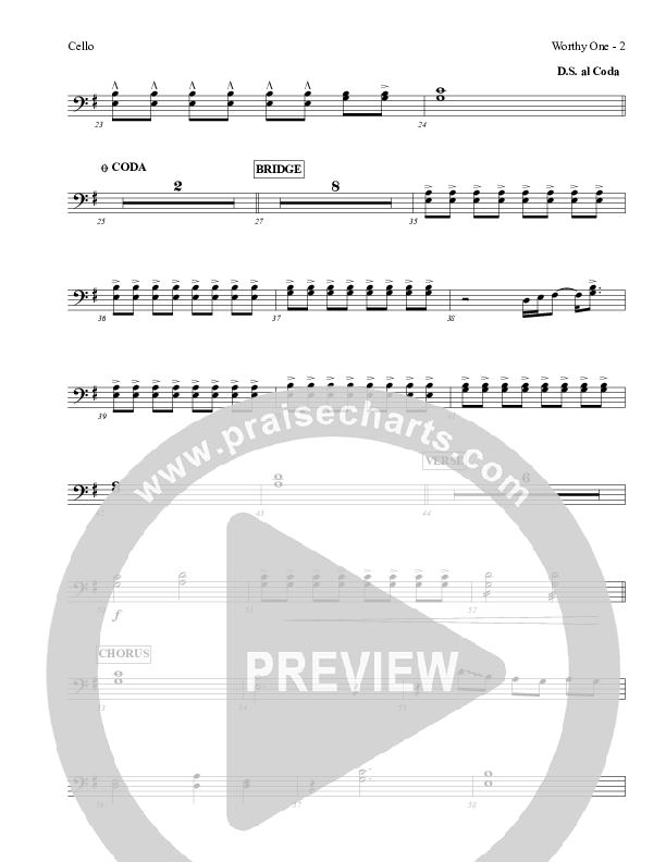 Worthy One Cello (Red Tie Music)