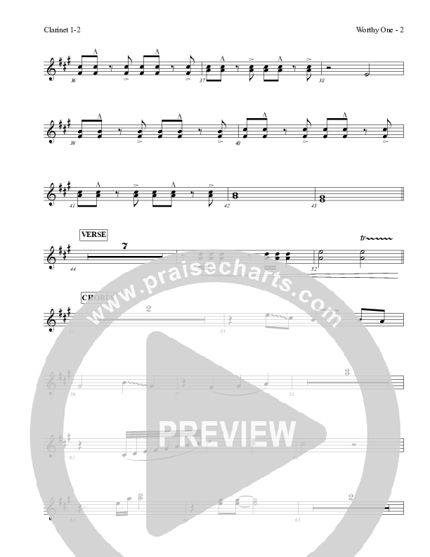 Worthy One Clarinet 1/2 (Red Tie Music)