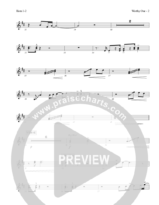 Worthy One French Horn 1/2 (Red Tie Music)