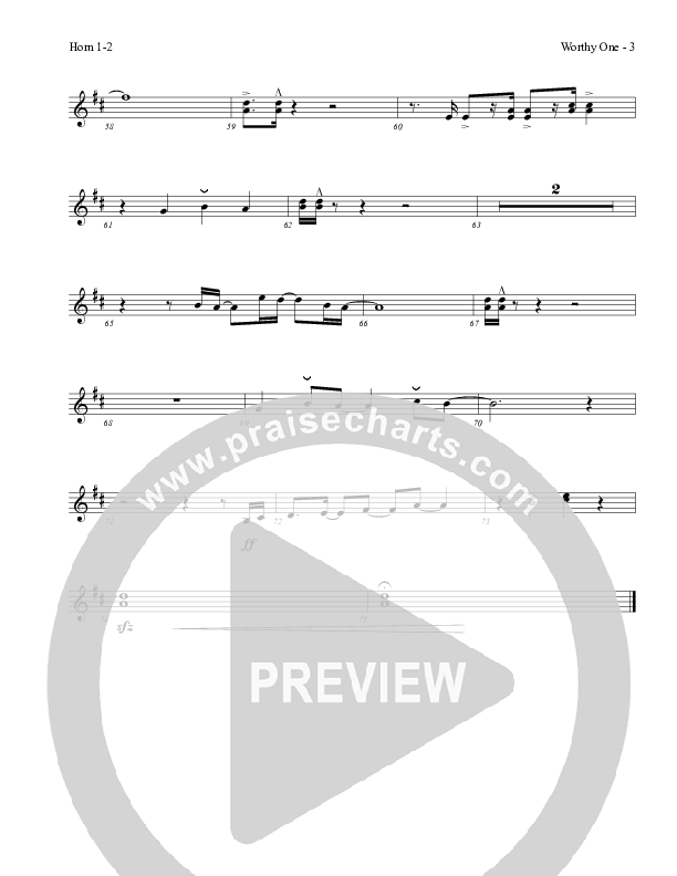 Worthy One French Horn 1/2 (Red Tie Music)