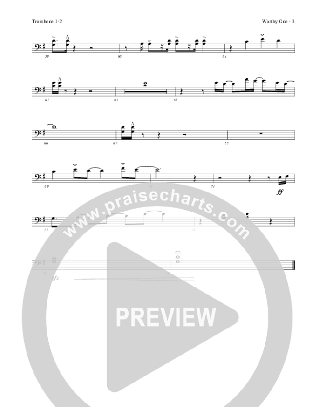 Worthy One Trombone 1/2 (Red Tie Music)