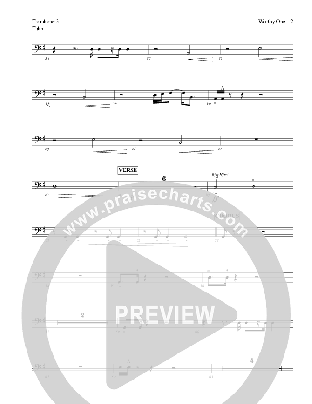 Worthy One Trombone 3/Tuba (Red Tie Music)