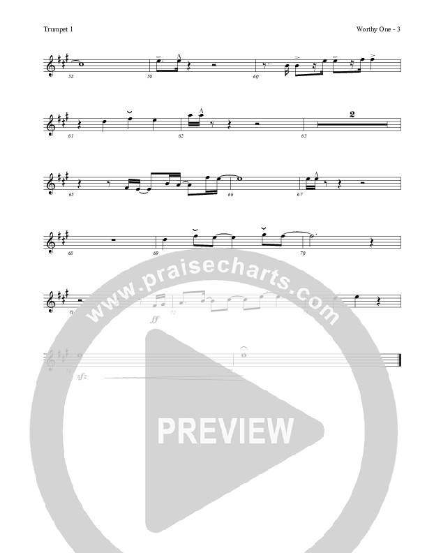 Worthy One Trumpet 1 (Red Tie Music)