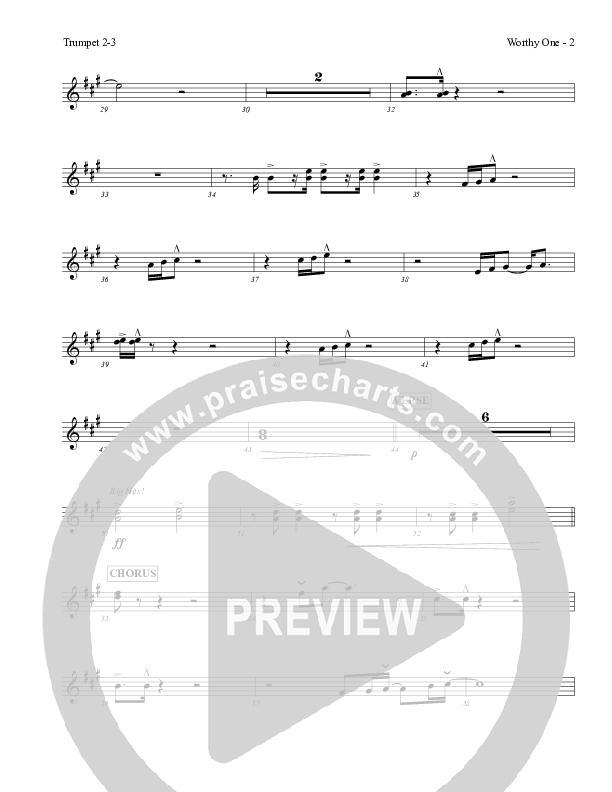 Worthy One Trumpet 2/3 (Red Tie Music)