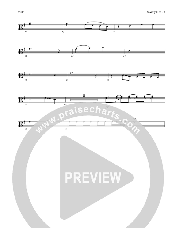 Worthy One Viola (Red Tie Music)