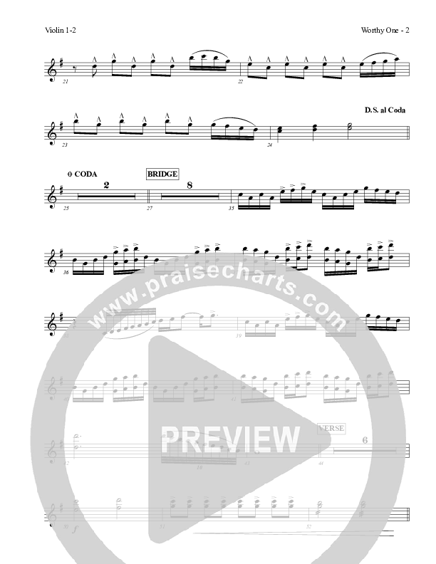 Worthy One Violin 1/2 (Red Tie Music)