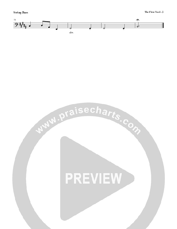 The First Noel Double Bass (Red Tie Music)