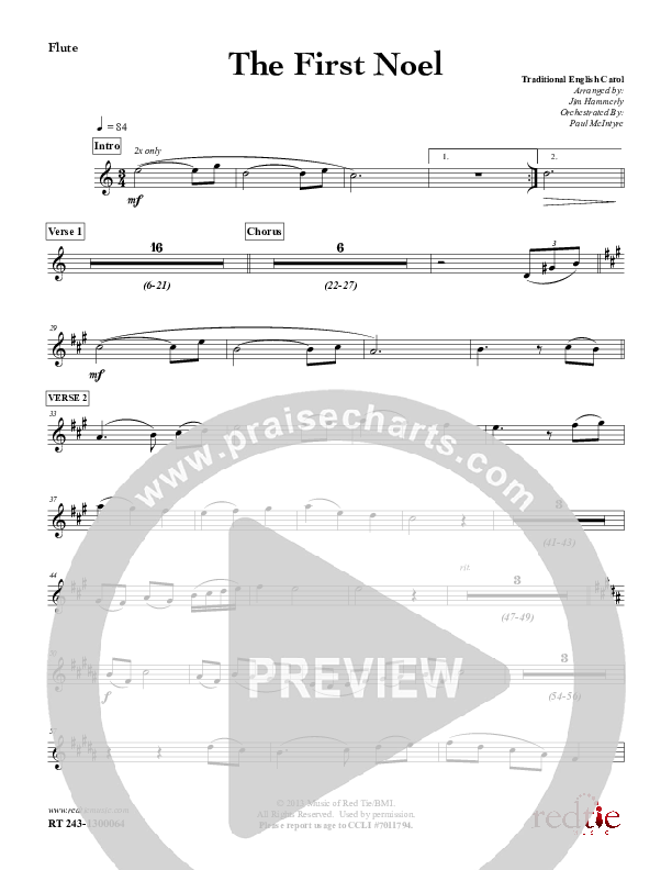 The First Noel Flute (Red Tie Music)