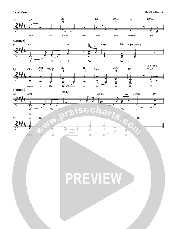 The First Noel Lead Sheet (Red Tie Music)