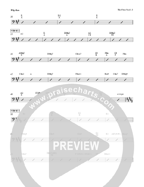 The First Noel Rhythm Chart (Red Tie Music)