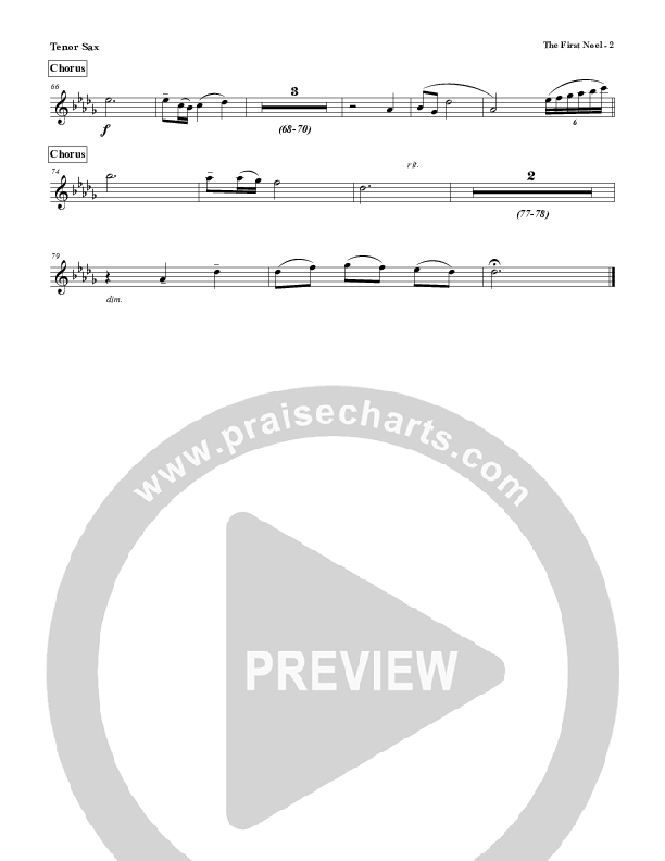 The First Noel Tenor Sax 2 (Red Tie Music)