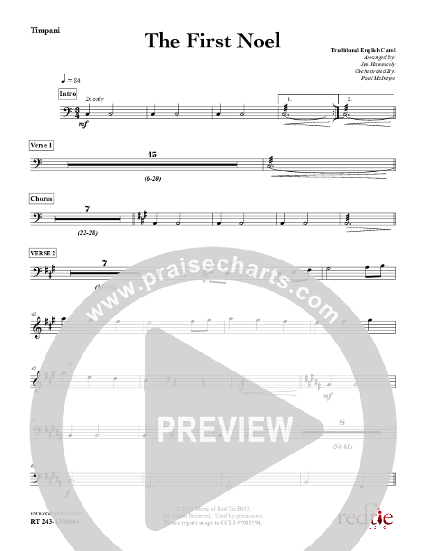 The First Noel Timpani (Red Tie Music)