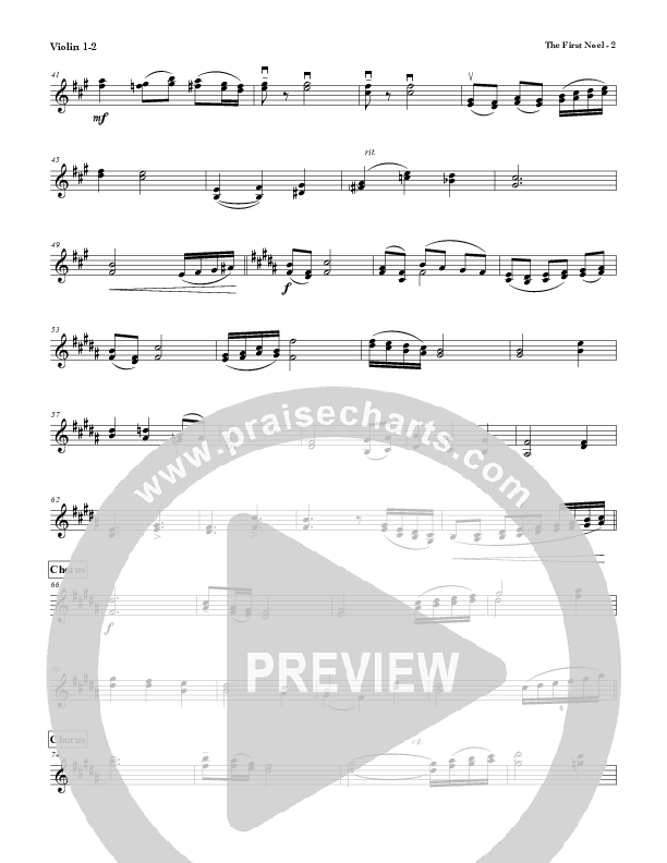 The First Noel Violin 1/2 (Red Tie Music)