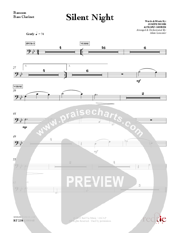 Silent Night Clarinet (Red Tie Music)