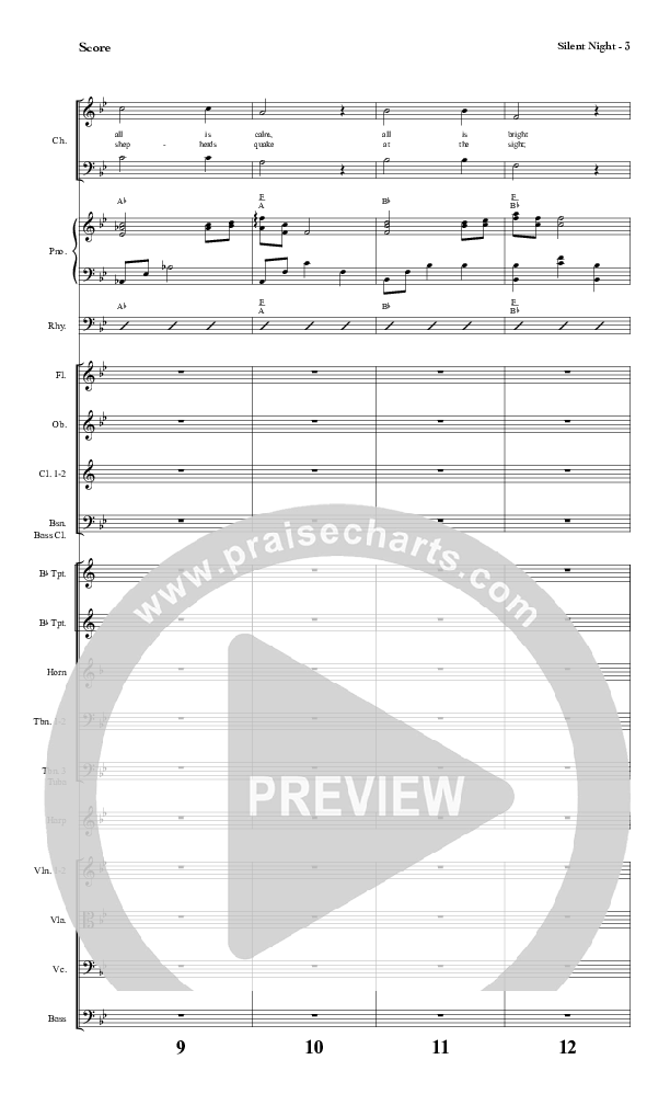 Silent Night Conductor's Score (Red Tie Music)