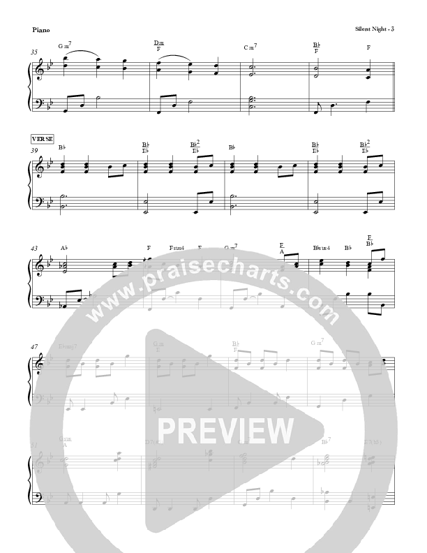 Silent Night Piano Sheet (Red Tie Music)