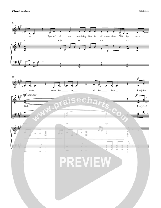 Rejoice Choir Sheet (SATB) (Red Tie Music)