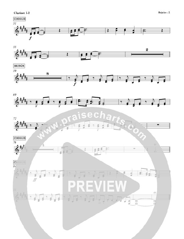 Rejoice Clarinet 1/2 (Red Tie Music)