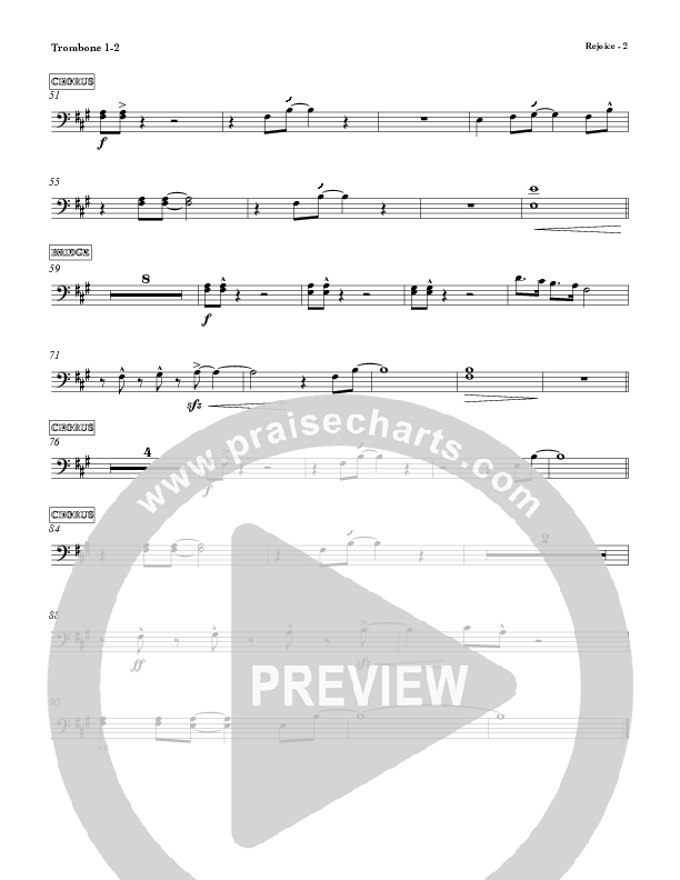 Rejoice Trombone 1/2 (Red Tie Music)