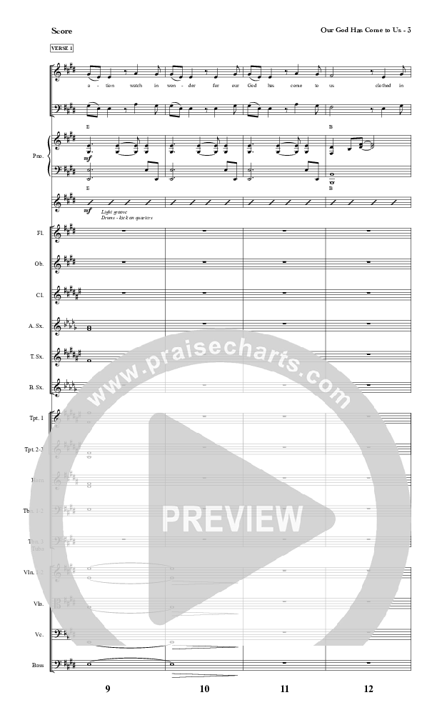 Our God Has Come To Us Orchestration (Red Tie Music)
